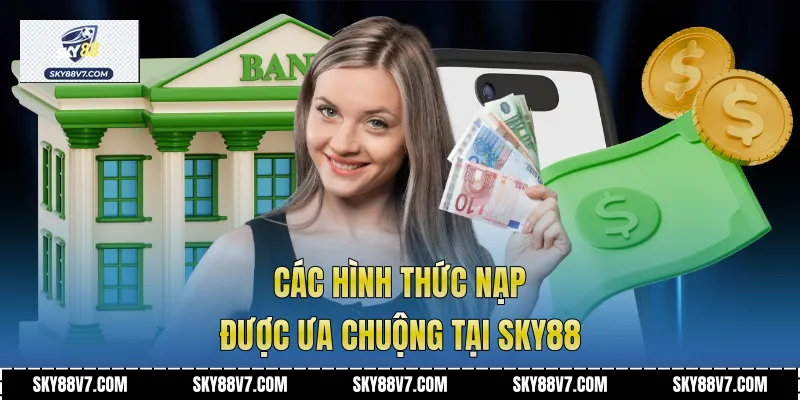 Các hình thức nạp được ưa chuộng tại Sky88